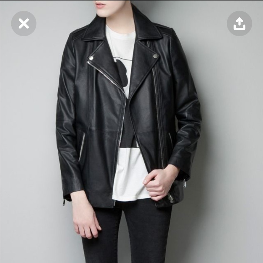 NWT oversized biker jacket with lapels